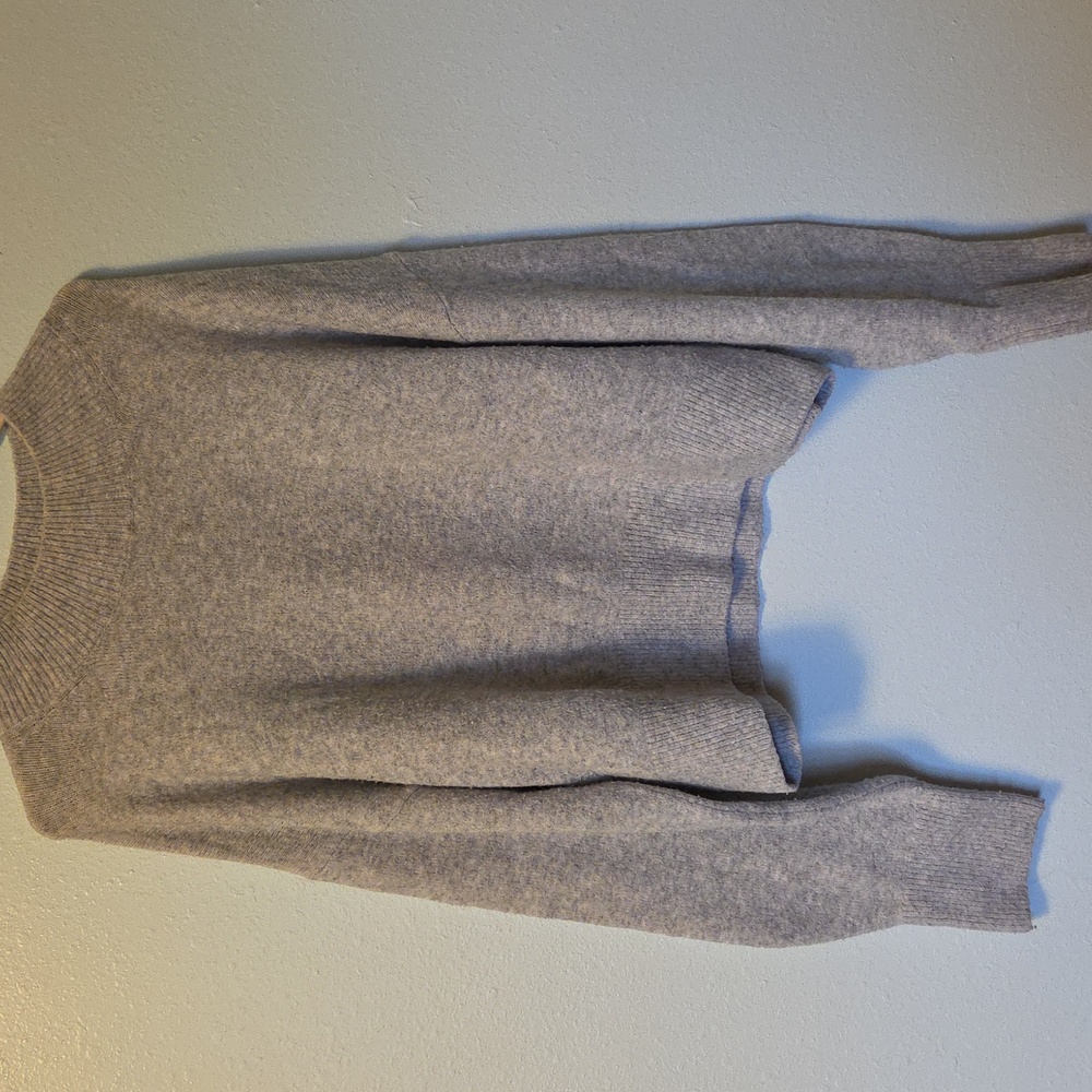 Gray Women's Crew Neck Sweater